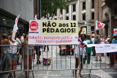 Protesto contra leilo de trecho da Nova Raposo