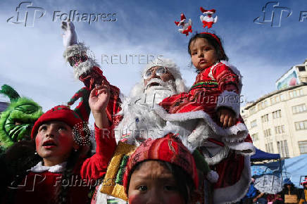 Christmas parade in La Paz