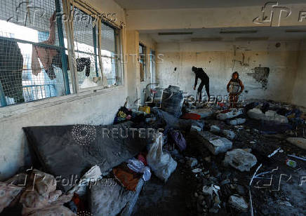 Aftermath of Israeli strikes in Khan Younis