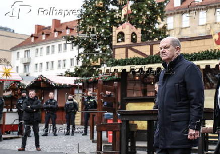 German Chancellor Scholz visits Magdeburg's Christmas market following vehicle-ramming attack