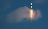 A SpaceX Falcon 9 rocket lifts off from the Cape Canaveral Space Force Station