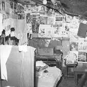 Interior de barraco da favela da rua