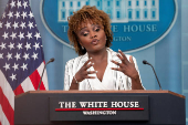 White House Press Secretary Karine Jean-Pierre gives daily briefing, in Washington
