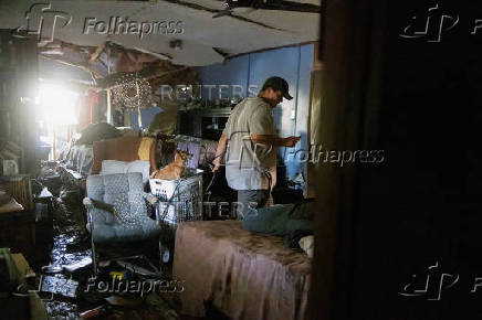 Aftermath of Hurricane Helene in Steinhatchee, Florida