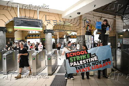 'School Strike for Palestine' march in Melbourne