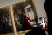 Presentation of Annie Leibovitz portraits of Spain's King Felipe and Queen Letizia, in Madrid