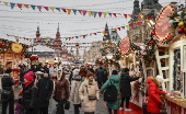 Christmas and New Year preparations in Moscow