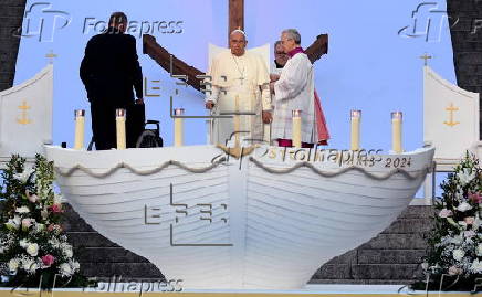 Pope Francis visits Corsica