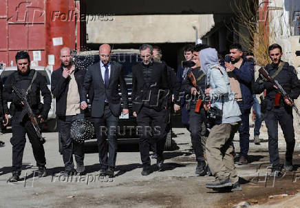 French Foreign Minister Jean-Noel Barrot visits Sednaya prison