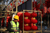 Preparations before Lunar New Year celebrations, in Beijing