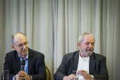 Lula na reunio do conselho da presidncia do PT em So Paulo
