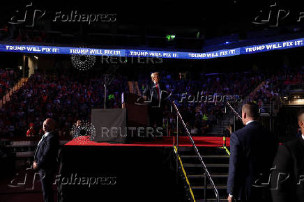 Republican presidential nominee and former U.S. President Donald Trump campaigns in Henderson