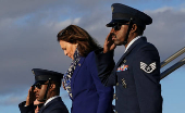 Democratic presidential nominee U.S. Vice President Kamala Harris holds a campaign rally in Reno