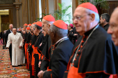 Pope Francis meets with his key collaborators Roman Curia