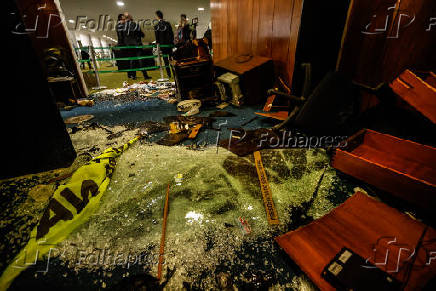 Cenrio de destruio no Senado Federal