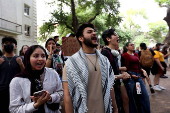 ro-Palestinian protesters demonstrate at the University of Texas
