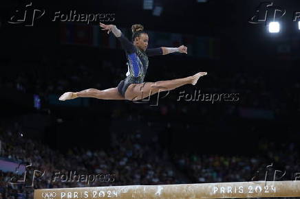 Rebeca Andrade no qualificatrio da ginstica artstica em Paris