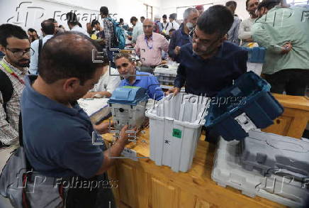 Distribution of Electronic Voting Machines (EVM) on the eve of Kashmir state elections 2024