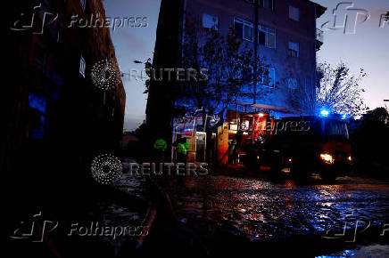 Aftermath of floods in Utiel