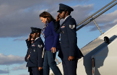 Democratic presidential nominee U.S. Vice President Kamala Harris holds a campaign rally in Reno