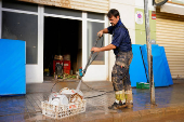 Aftermath of the flooding caused by heavy rains in Massanassa, Valencia