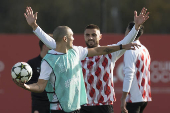 Entrenamiento del Girona FC