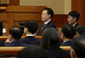 South Korean President Yoon attends impeachment trial hearing