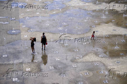 Calor no centro de So Paulo (SP)