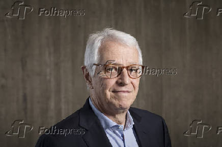 Retrato de Pedro Passos, no 2 Encontro de Colunistas da Folha