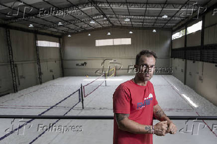 Rodrigo Junqueira, dono da RJ Beach Tennis, na zona sul de SP