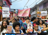 Protesto contra tragdia em Paraispolis