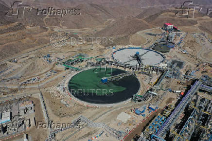 A general view of Anglo American's Quellaveco copper mine in Peru