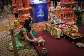 Diwali celebrations at Neasden Temple in London