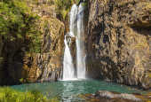 A Cachoeira do Encontro, no complexo de Cachoeira do Macaquinho, em So Joo d'Aliana (GO)