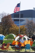 Pro-Palestinian students occupy encampment at Northeastern University