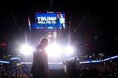 Republican presidential nominee and former U.S. President Donald Trump campaigns in Henderson