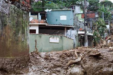 Folhapress - Fotos - Especial – Fortes Chuvas No Litoral Norte De SP