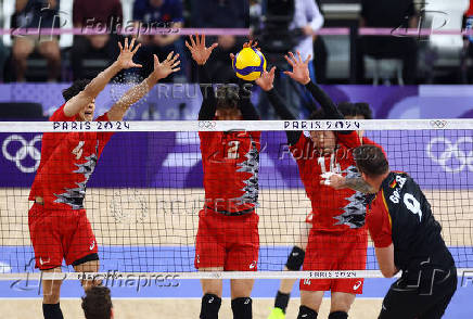 Volleyball - Men's Preliminary Round - Pool C - Japan vs Germany