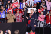 Republican presidential nominee and former U.S. President Donald Trump campaigns in Henderson