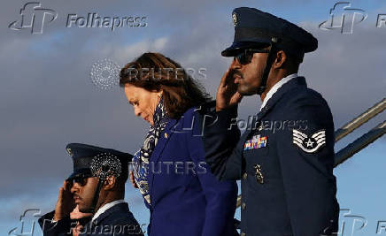 Democratic presidential nominee U.S. Vice President Kamala Harris holds a campaign rally in Reno