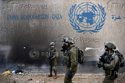 FILE PHOTO: Israeli forces operate in the Gaza Strip