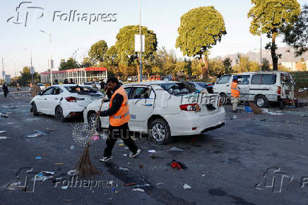 Aftermath of an anti-government rally by supporters of former Pakistani PM Khan's party PTI, in Islamabad