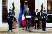 Handover ceremony at the Ministry for Overseas Territories in Paris