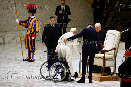 Pope Francis holds weekly audience, at the Vatican