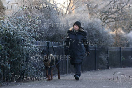 Cold weather in London