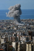 Israeli military strikes hit Beirut's southern suburb of Dahieh