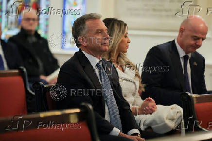 U.S. President-elect Trump attends church services at St John's church in Washington