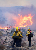 Hughes Fire, at Castaic Lake