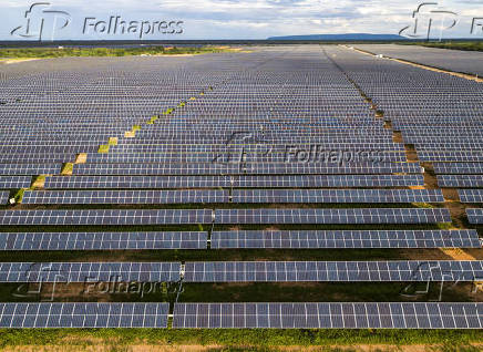 Parque Solar em construo na cidade de Jaba (MG)