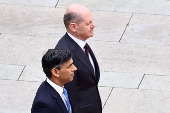 British Prime Minister Rishi Sunak visits Berlin